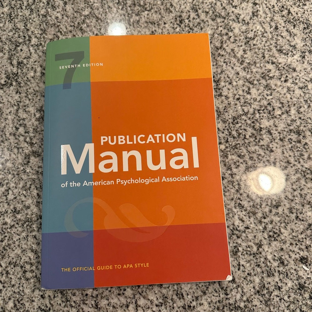 APA Publication Manual 7th Edition
